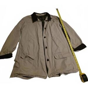 Vtg Land's End Chore Jacket Women's 3XL 24W-26W Plaid Lined